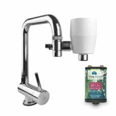 rivaALVA-S Jova Wasserfilter für den Wasserhahn mit Blockaktivkohle und HighTech-Membran (Viren- und Bakterienfilter)